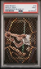 One Of One 1/1 2022-23 Panini Select Nikola Jokic #10 Snapshots Black PSA 9