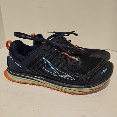 Altra Timp 1.5 Shoes Womens 10.5 Navy Blue Zero Drop Gaiter Trap Trail Hiking