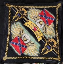 Lot of 3 Vintage American Motorcycle and American Flag Bandanas.