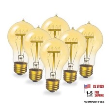 Incandescent Light Bulbs, Vintage Dimmable E26 Bulb,A60 Warm Light A60-NEW