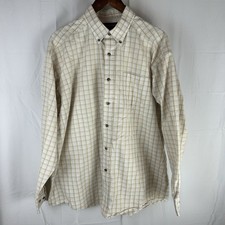 Ariat Shirt Mens XL Plaid Button Long Sleeve Ventilated Western Cowboy