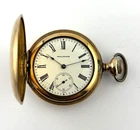 Waltham Antique 7J Mechanical Pocket Watch Gr.J  6s  12402408 RUNS!