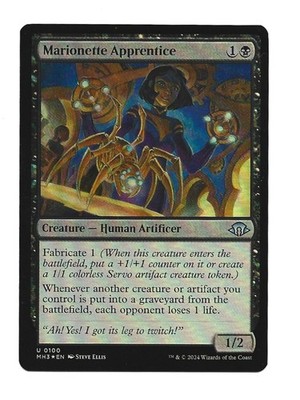 Magic The Gathering- Marionette Apprentice (MH3) #100 Uncommon NM Foil