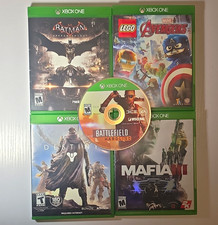 Xbox One 5Game Lot: Batman Arkham Knight, LEGO Marvel, Destiny, Mafia III, BF-HL