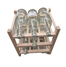 IKEA HUTTEN Wein Flaschenregal für 9 Flaschen, Massivholz