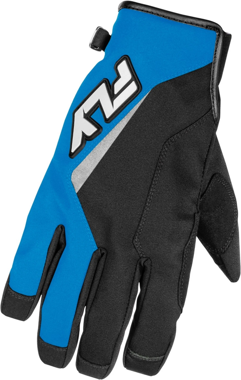 Fly Racing Title Mens Snow Gloves Blue/White