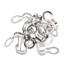 Ball Chain Connector 8mm Double Ring Style Stainless Steel Link 10pcs