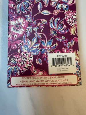 Lilly Pulitzer Silicone Apple Watch Band Amarena Cherry Preppy Floral New In Box Lilly Pulitzer Silicone Apple Watch Band, Amarena Cherry | eBay main image 2