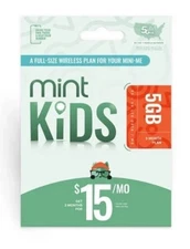 Mint Mobile Kids 3 Month 5GB/mo Plan SIM Kit