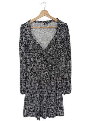 VERO MODA Wickelkleid Damen Kleid Gr. DE 38 hellgrau Casual-Look