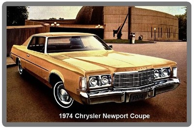1974 Chrysler Newport Coupe Fridge Magnet