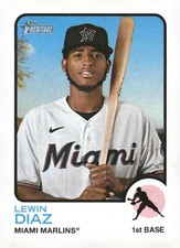 2022 Topps Heritage #723 Lewin Diaz