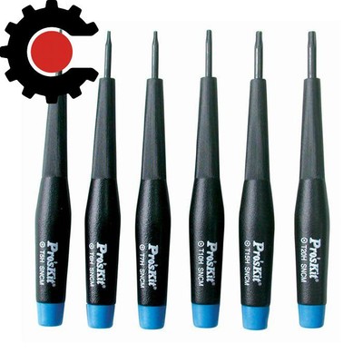 Eclipse Tools Pro'sKit 6 Piece Precision Security Star Tip Screwdriver Set