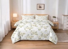 Luxury Microfibre Bedding Set 4 Piece Duvet Cover Fitted Sheet All Sizes Soft Hy