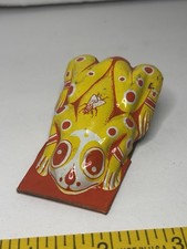 Vintage Tin Litho Frog Clicker Noisemaker Toy