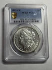 1891 CC Morgan Silver Dollar PCGS AU50 Bright White Key Date CC