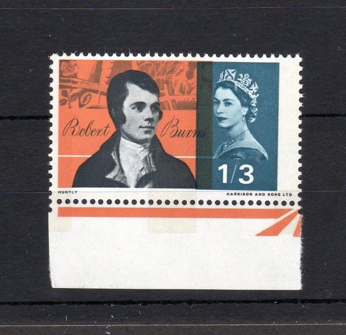 1/3 ROBERT BURNS (PHOSPHOR) UNMOUNTED MINT + COLOUR SHIFT