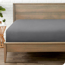 Bare Home Fitted Bottom Sheet Queen Size - Premium 1800 Microfiber - Ultra-Soft