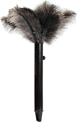 Retractable Ostrich Feather Duster Cleaning Fluffy & Natural Feather Duster W/