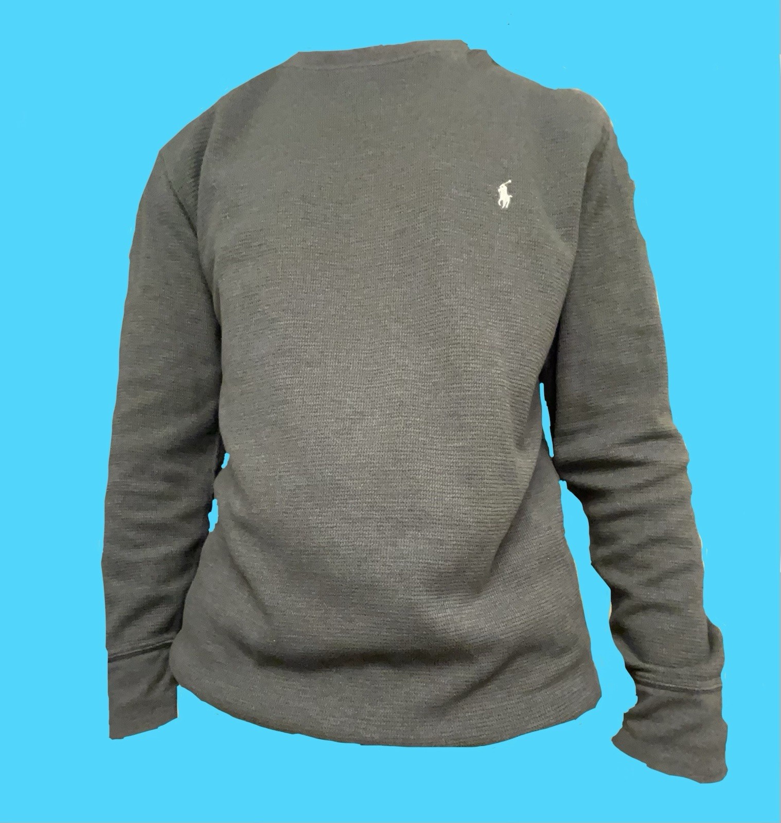 Polo Ralph Lauren Men's Gray Solid Knit Crew Neck Logo Pajama Top XL