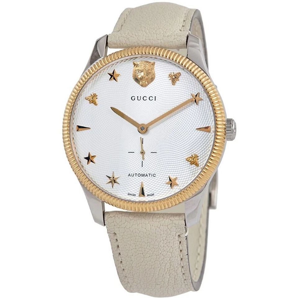Gucci YA126348 Men's G-TIMELESS LARGE Silver-Tone Dial Quartz Watch