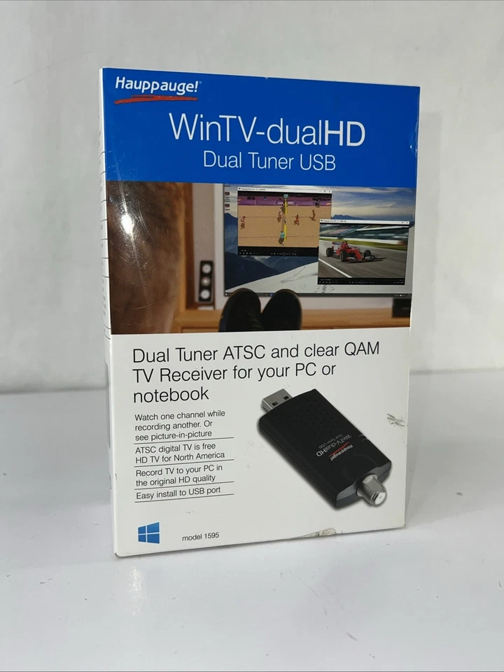Hauppauge 1595 WinTV-DualHD Dual USB 2.0 HD TV Tuner for Windows PC *NEW SEALED! - Image 2 of 4