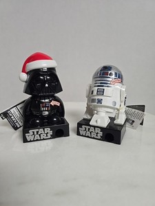 Star Wars candy dispensers Holiday Darth Vader & R2-D2