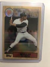 2021 Topps Willie Mays 1987 70 Years Of Topps 70YT-37 Chrome Refractor