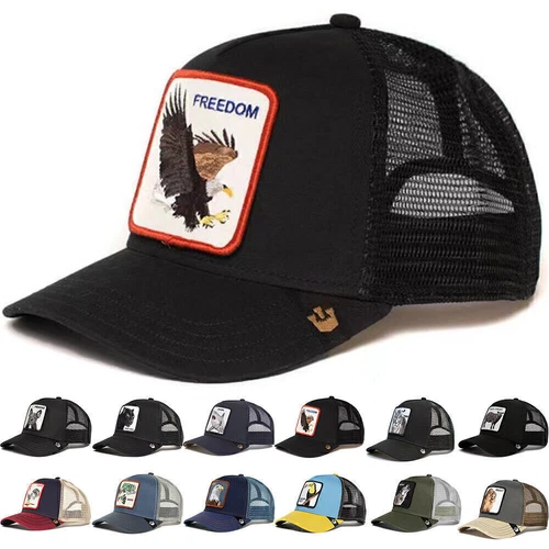 Animal Embroidery Unisex Farm Trucker Mesh Baseball Cap snapback Hip hop sunhat. - Picture 12 of 26
