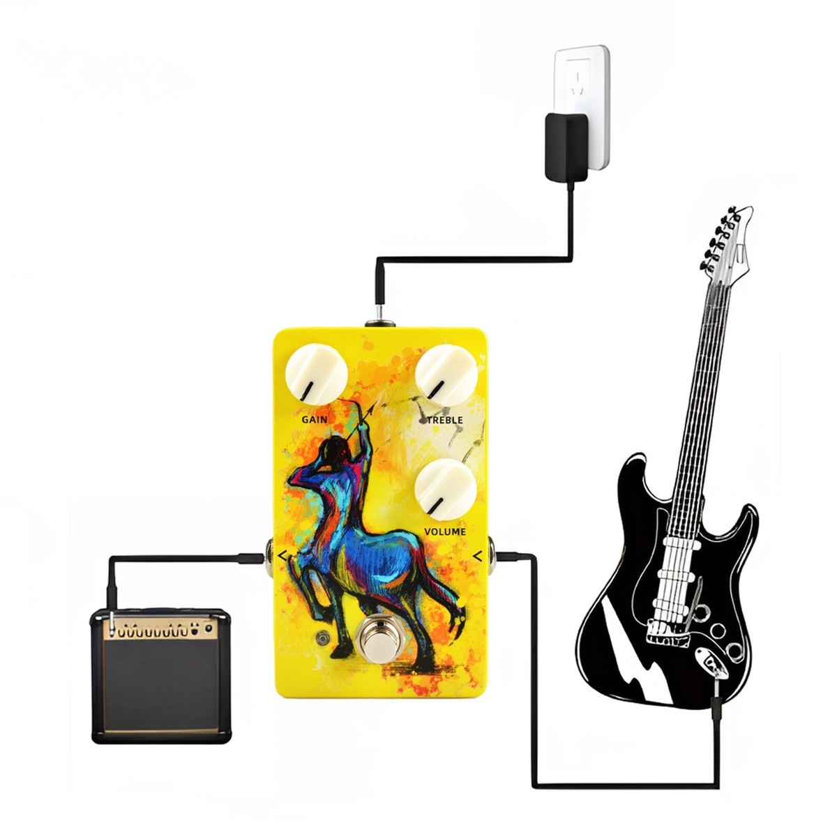AZOR AP-601 SAG OVER DRIVE Guitar Pedal Overdrive Effect 9V