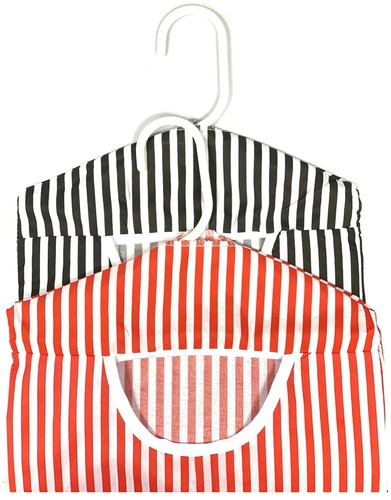 Bolsa de tela con percha para lavar ropa cesta de almacenamiento colgante - Imagen 2 de 2