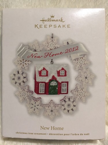 Hallmark 2012 "New Home" Schneeflockenkranz mit Haus Andenken Ornament NEU - Bild 2 von 3