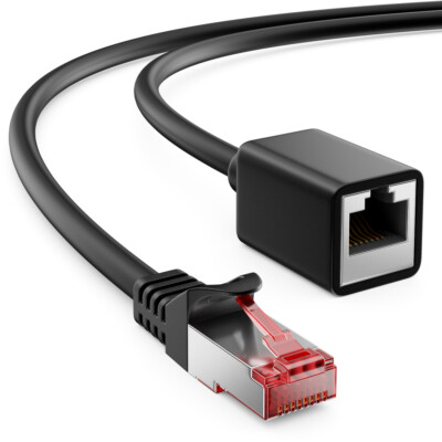 deleyCON 10m CAT6 Patchkabel Verlängerung S/FTP Netzwerkkabel LAN DSL RJ45 Kabel