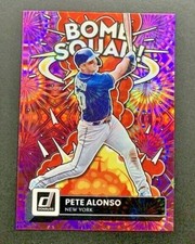 2022 Panini Donruss - Pete Alonso #BS-7 New York Mets Bomb Squad Pink Fireworks