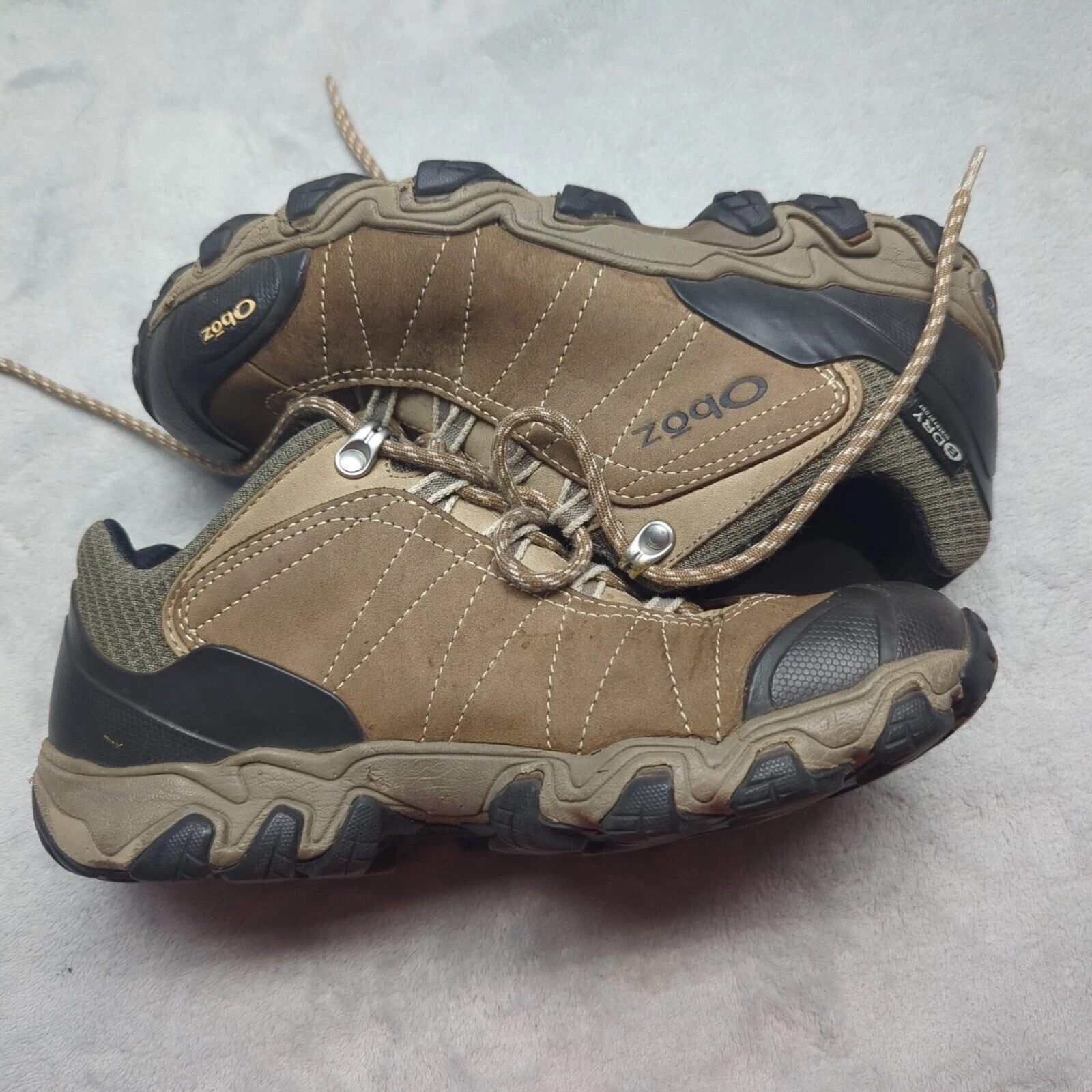 Oboz Shoes Womens 8.5 Brown Bridger Low B Dry Waterproof Hiking Comfort Outdoor