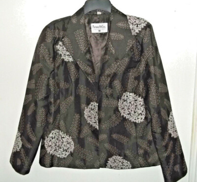Pamela McCoy Collections Brown Blazer~Size Medium