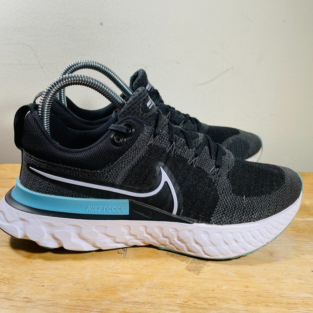 Nike React Infinity Run Flyknit 2 Women’s Black Running Sneakers Size 7.5