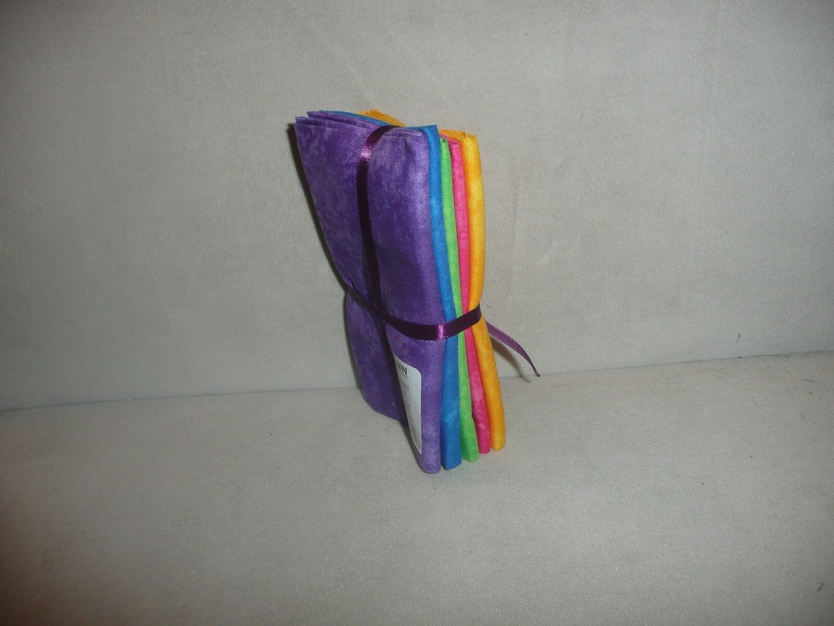 Jo-Ann Textured Bundle Fabric 5 Piece 100% Cotton 18