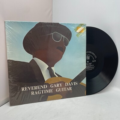 Rev. Gary Davis  Ragtime Guitar Vinyl LP OG US 1974 Press VG+/VG+ Kicking Mule