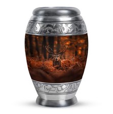 Deer Mens Urns For Human Ashes, Burial Urns For Human Ashes, 10 Inch