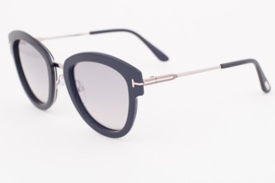 Tom Ford MIA Shiny Black & Gold / Gray Gradient Sunglasses TF574 14C MIA-02 52mm