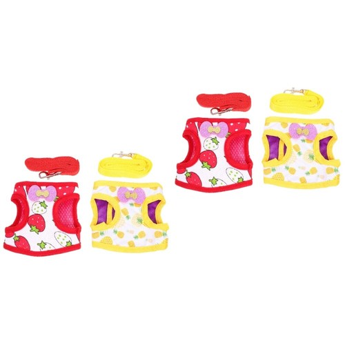2 Pieces Kaninchengurt -Traktionsseil Hasengeschirr Bunny Vest -Geschirr - Bild 8 von 12