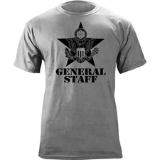 US Army General Staff Branch Insignia Coat of Arms Veteran Graphic T-Shirt