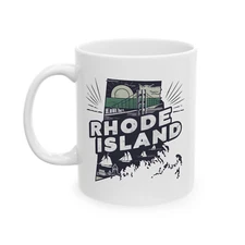 Rhode Island Mug Housewarming Moving to Rhode Island State Theme Coffee Tea Cup