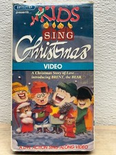 Vtg 1988 Kids Sing Christmas Live Action Sing-Along VHS Tape