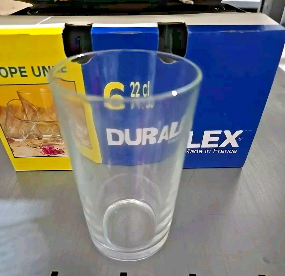Trinkgläser Chope Unie Duralex 6er-Set 22cl Aus Frankreich Tassen, Glas  - Bild 2 von 4