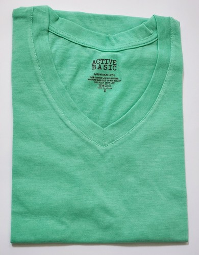 Women's Basic V-NECK Short Sleeve T-shirt Stretch Very Thin Tee 16 color 8598 - Picture 24 of 30