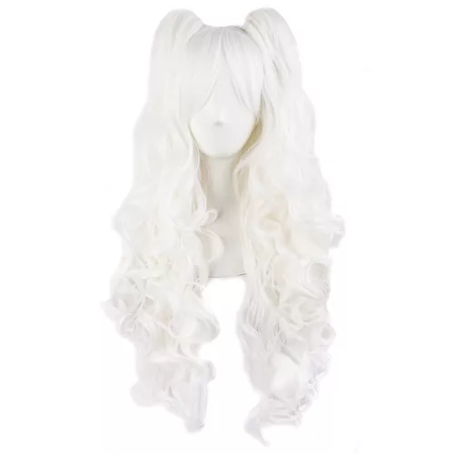 Mapof Beauty 28" Long Wavy Cosplay Wigs Lolita Curly Wavy 2 Ponytail Hair - Picture 14 of 47