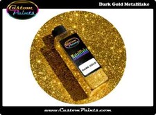 Dark Gold Metal Flake 2oz Small .004 Hex - Hok Automotive Hotrod Plasti Dip