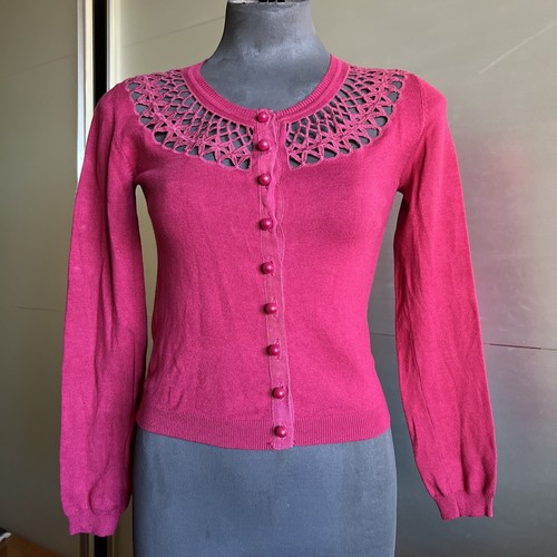 Maroon Pearl Button Cropped Cut Out 